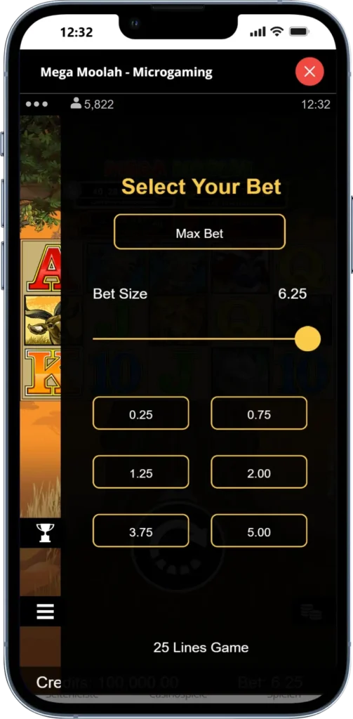 Mega Moolah bet confirmed